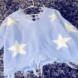 baby blue sweater💦